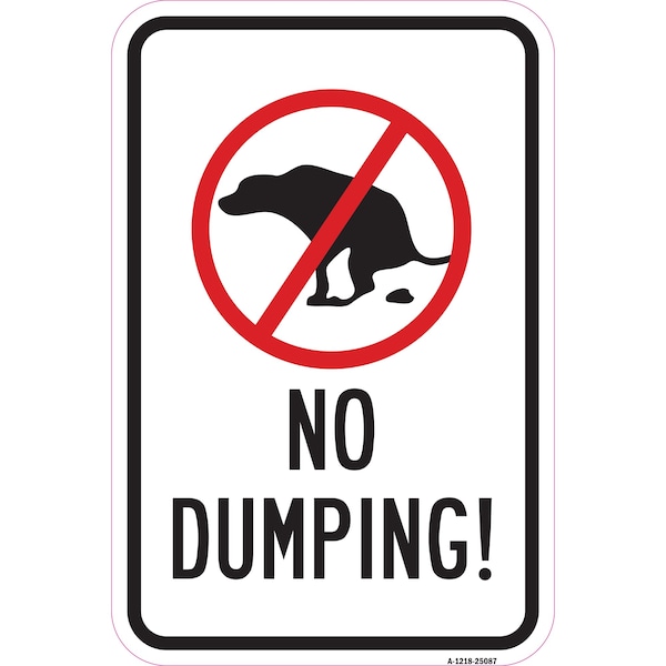 Signmission Safety Sign, 12 in Height, Aluminum, 18 in Length, 25087 A-1218-25087 - main
